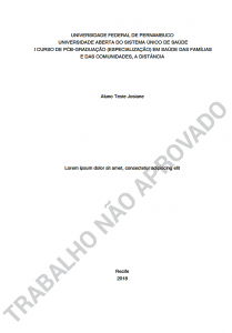A versão PDF do trabalho pode ser gerada a qualquer momento, de forma automática.